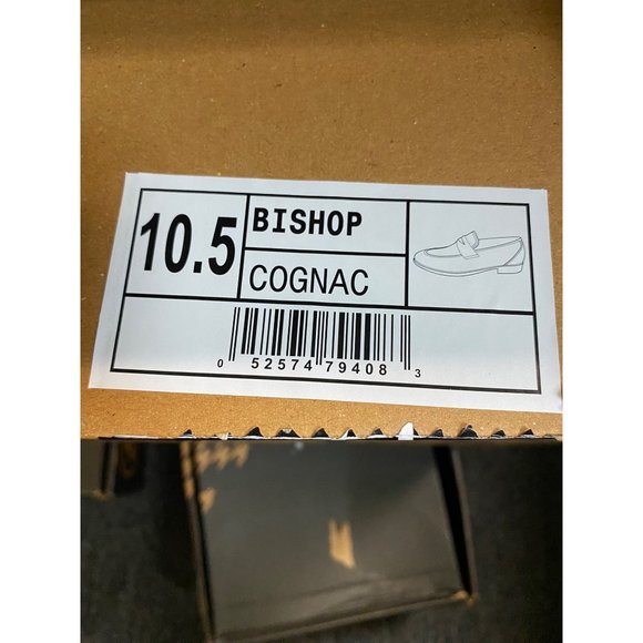 Thomas & Vine Men's Bishop Leather Memory Foam Loafers Cognac 10.5M Pre-Owned - Picture 6 of 6